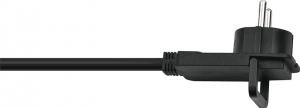 Brennenstuhl krótki przedłużacz kablowy z wtyczką kątową 10m czarny (1168980010) 2