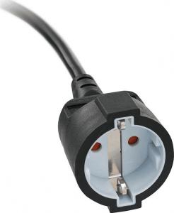 Brennenstuhl krótki przedłużacz kablowy z wtyczką kątową 10m czarny (1168980010) 3