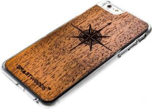 SmartWoods Wood Case Etui Drewniane Róża Clear Iphone 6 6S 2