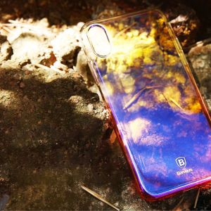 Baseus BASEUS GLAZE CASE ETUI IPHONE X NIEBIESKI 13