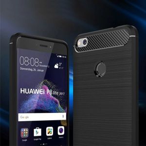 GSM City CASE ETUI CARBON LUX CZARNY HUAWEI P8 P9 LITE 2017 2
