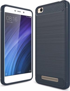 GSM City CASE ETUI CARBON LUX NIEBIESKI XIAOMI REDMI 4A 1