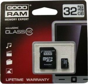 Karta GoodRam MicroSDHC 32 GB  (SDU32GHC10AGRR10) 1