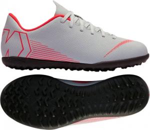 Nike Buty piłkarskie JR Mercurial VaporX 12 club TF GS szare r. 37 1/2 ( AH7355 060) 1