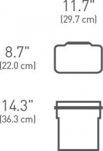 Kosz na śmieci Simplehuman szafkowy 10L czarny (CW1643) 7