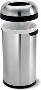 Kosz na śmieci Simplehuman Bullet Open 60L stal nierdzewna (CW1407) 2