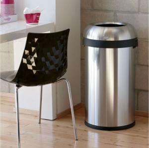 Kosz na śmieci Simplehuman Bullet Open 60L stal nierdzewna (CW1407) 3