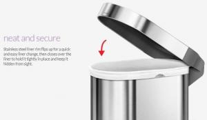 Kosz na śmieci Simplehuman Slim na pedał 45L stal nierdzewna (CW2044) 3