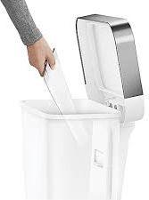 Kosz na śmieci Simplehuman Liner Pocket na pedał 45L biały (CW1387) 5
