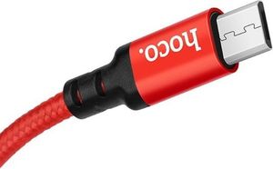 Kabel USB Foxconn USB-A - microUSB 2 m Czerwony Czarny (17467-uniw) 3