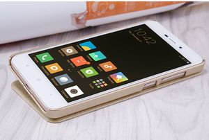 Nillkin Etui Xiaomi Redmi 4A Nillkin Sparkle skórzany pokrowiec złoty 7