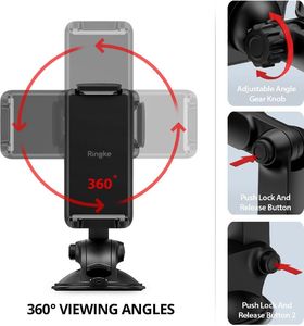 Ringke Uchwyt zaciskowy do samochodu ACCM0001-RPKG 5