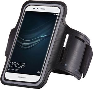 GSM City ARMBAND OPASKA NA RAMIĘ DO BIEGANIA 6" CZARNY 1
