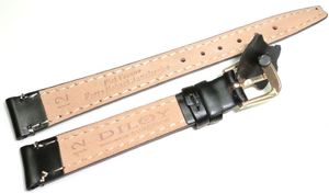 Diloy Skórzany pasek do zegarka 12 mm Diloy 77.12.1 2