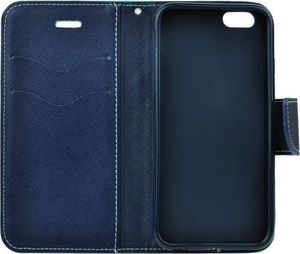 GSM City Etui Fancy Book do Apple iPhone 5/5s/SE granatowo-miętowe 2