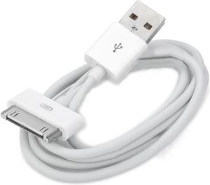 Kabel USB Foxconn KABEL USB IPHONE 3G 3GS 4G IPAD IPOD BIAŁY 1