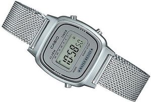 Zegarek Casio Damski Retro LA670WEM-7EF srebrny 2