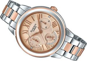 Zegarek Sheen Damski SHE-3059SPG-9AUER Swarovski srebrny 2