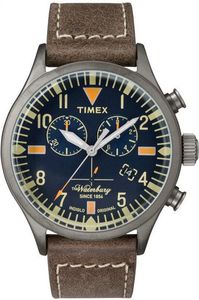Zegarek Timex Męski TW2P84100 Waterbury Collection Chrono brązowy 1