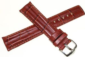 Hirsch Skórzany wodoodporny pasek do zegarka 20 mm HIRSCH Professional 02328070-2-20 3