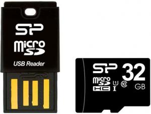 Karta Silicon Power MicroSDHC Power Key USB Czytnik kart / / + pamięci 32GB 1