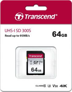 Karta Transcend 300S SDXC 64 GB Class 10 UHS-I/U3  (TS64GSDC300S) 2