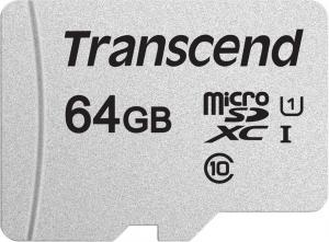 Karta Transcend 300S MicroSDXC 64 GB Class 10 UHS-I/U1 V30 (TS64GUSD300S) 1
