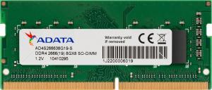 Pamięć do laptopa ADATA DDR4 SODIMM 4GB 2666MHz CL19 (AD4S2666J4G19-S) 2