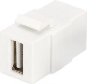 Digitus Moduł Keystone USB 2.0, łącznik do gniazd i pustych paneli, żeński/żeński, biały (DN-93400) 1