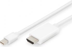 Kabel Digitus DisplayPort Mini - HDMI 3m biały (AK-340304-030-W) 1