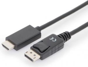 Kabel Digitus DisplayPort - HDMI 1m czarny (AK-340303-010-S) 2