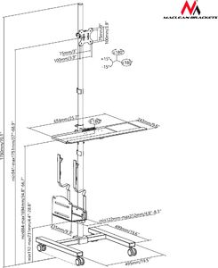 Maclean Stojak podłogowy na monitor 17" - 32" (MC-793) 4