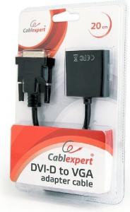 Adapter AV Gembird DVI-D - D-Sub (VGA) czarny (AB-DVID-VGAF-01) 2