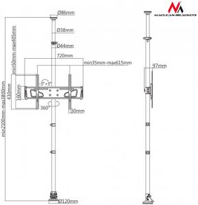 Maclean Uchwyt TV teleskopowy (MC-791) 3