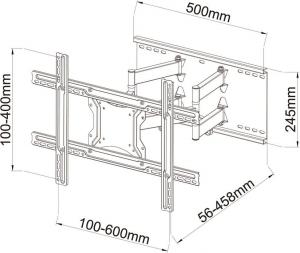 Art Uchwyt ścienny AR-87 40'' - 80'' 5