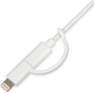 Kabel USB iBOX USB-A - Lightning 1 m Biały (IKUML2W1) 3