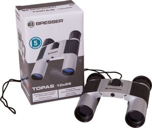 Lornetka Bresser Lornetka Bresser Topas 10x25, srebrny 3