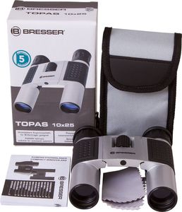 Lornetka Bresser Lornetka Bresser Topas 10x25, srebrny 4