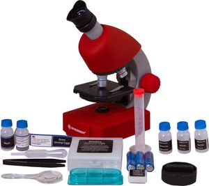 Bresser Mikroskop Junior 40x-640x, czerwony 3
