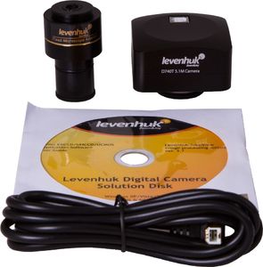 Mikroskop Levenhuk Trójokularowy mikroskop cyfrowy Levenhuk D740T 5.1M 4