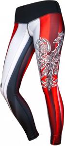 FeelJ Legginsy damskie Patriot biało-czerwone r. S 1