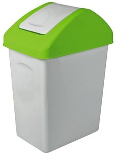 Kosz na śmieci Branq do segregacji uchylny 10L zielony (BRA000132) 1