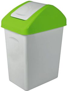 Kosz na śmieci Branq do segregacji uchylny 25L zielony (BRA000146) 1