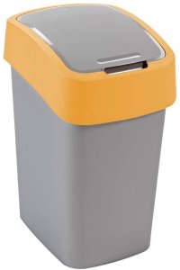 Kosz na śmieci Curver Pacific Flip do segregacji uchylny 25L żółty (CUR000229) 1