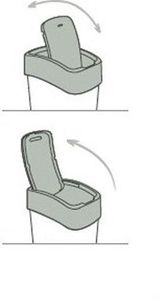 Kosz na śmieci Curver Pacific Flip do segregacji uchylny 10L żółty (CUR000226) 2