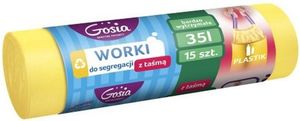 Politan Gosia Worki do segregacji 35l Żółte 15szt. 1