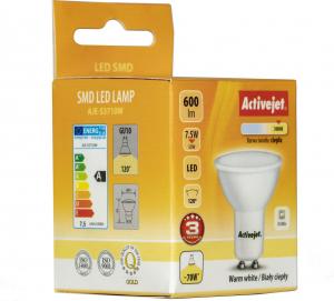 Activejet Żarówka SMD Activejet AJE-S3710W (600 lm; Biały ciepły; 7.5 W / GU10) 2
