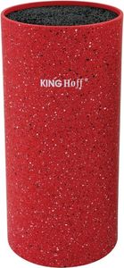 KingHoff Stojak na noże z powłoką marmurową czerwony (KH-1093) 1