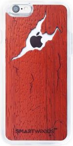 SmartWoods Case Etui Drewniane Cracked Red Iphone 6 6S 1