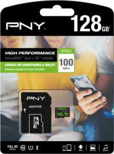 Karta PNY High Performance MicroSD 128 GB Class 10  (SDU128HIGPER-1-EF) 1